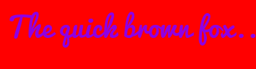 Image with Font Color 9000E3 and Background Color FF0000